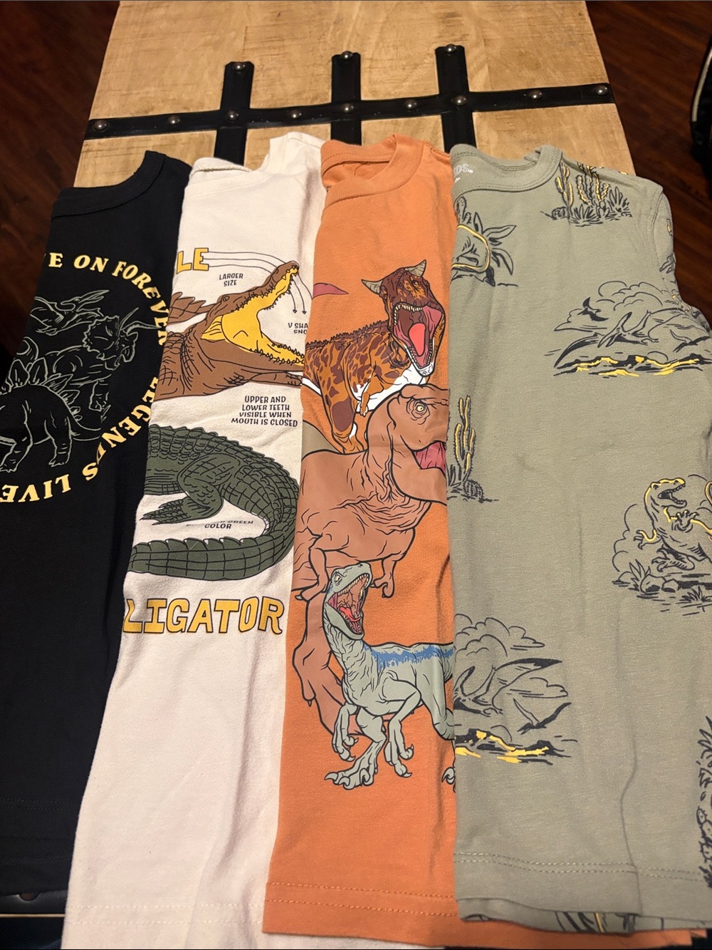 Kids Dinosaur Graphic Tee - Orange
